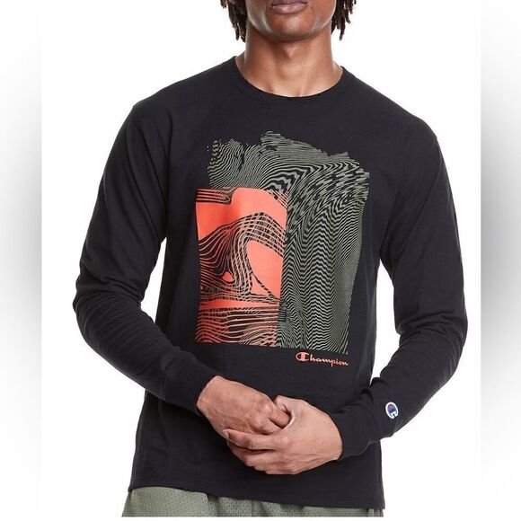 New CHAMPION Men's Abstract Graphic T-Shirt Small - Picture 1 of 5